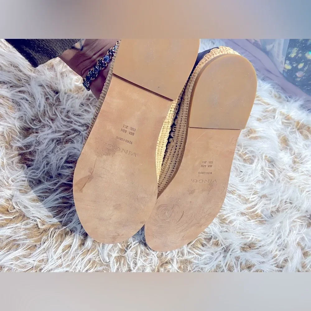 Vince Coastal Premium Suede Espadrille Slip-Ons Sz 8.5‎